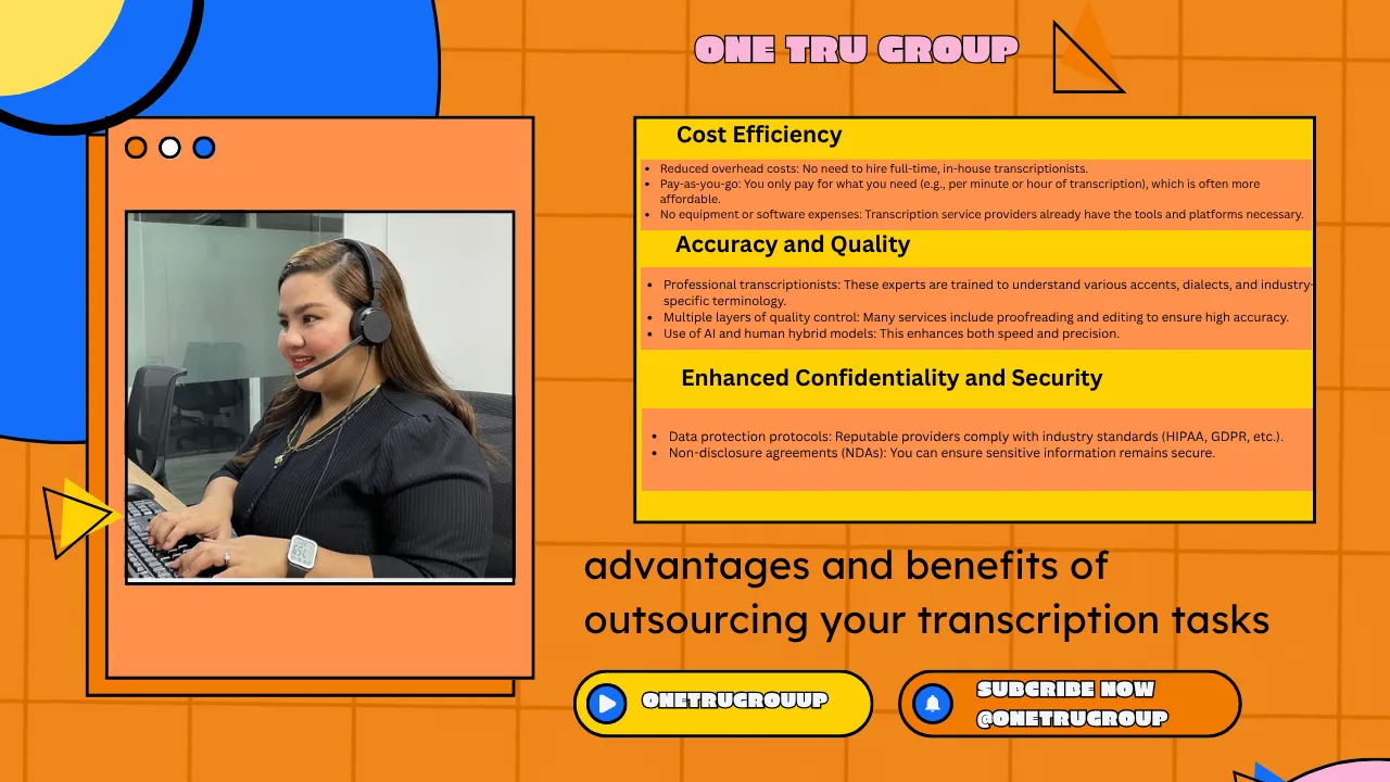 The Advantages and Benefits of Outsourcing Your Transcription Tasks